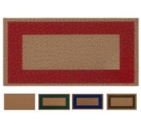 SERDECO DECORACION. Paillasson Naturel en Noix de Coco. Premium avec Bord antidérapant pour Une Utilisation intérieure et extérieure (Rouge, 33 X 60 cm. 17 mm)