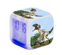 SerendipitousWhisper Dinosaure Réveil - LED - Alarme Créativité - avec lumière - Brillant dans la Nuit - pour Enfants et Adultes - Cadeaux d'anniversaire pour Enfants Adultes