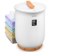 SereneLife Chauffe Serviettes 20L Électrique - Minuterie 20 à 60 min avec Affichage Numérique, Support Parfum, Grande Capacité pour 2 Serviettes