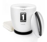 SereneLife Chauffe-Serviettes Counter - avec Parfum Personnalisé pour Spa et Salle de Bain, Chauffe-Serviettes de Luxe, Arrêt Automatique, Accueille 1 Grande Serviette, Couverture, Peignoir, Pyjamas