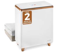 SereneLife Chauffe-serviettes de Luxe Rectangulaire - Chauffe Spa & Salle de Bain avec Parfum Personnalisé, Arrêt Automatique, Accueille 2 Grandes Serviettes, Couvertures, Peignoirs, Pyjamas - Cadeau