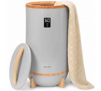 SereneLife Chauffe-serviettes et Couvertures à Touche Unique avec Support pour Disque Parfumé et Anneau LED,Fonction Arrêt Automatique, Minuterie Intégrée pour Chauffer les Serviettes pendant 15,30,45