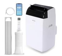 SereneLife Climatiseur Mobile 14000 BTU WiFi - Climatiseur Portable avec Évacuation, Refroidissement Déshumidificateur Ventilateur, Mode Nuit, Kit Fenêtre