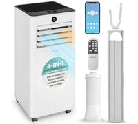 SereneLife Climatiseur Mobile 7000 BTU Blanc Compact WiFi - Climatiseur Portable Chauffage Déshumidificateur avec Kit Fenêtre