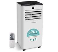 SereneLife Climatiseur Mobile 9000 BTU - Portable Silencieux 55 dB, 31 m² - Télécommande - Écran LED
