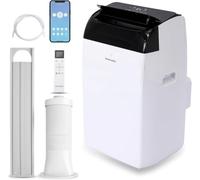 SereneLife Climatiseur portable 14 000 BTU avec WiFi, climatiseur 3 en 1 froid, déshumidificateur et ventilateur, contrôle par application, silencieux avec kit de fenêtre