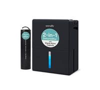 SereneLife Déshumidificateur portable 2-en-1 - avec cylindre amovible et base de séchage - Noir