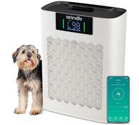 Serenelife Purificateur d’Air HEPA Intelligent - Jusqu’à 170 m², WiFi et App, Ultra Silencieux, Élimine poussière, poils d’animaux et odeurs, idéal pour allergies, Pour Maison, Bureau - Blanc