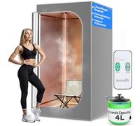 Serenelife Sauna Portable, Sauna Vapeur Portable, Tente pour Spa avec Télécommande, Chaise Pliable et Minuteur