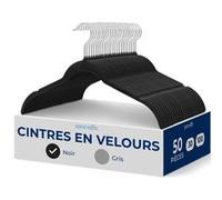SereneLife Set de 50 perches pour Chemises, Perches en Velours antidérapantes Premium avec Crochets pivotants à 360°, Design Mince Gain de Place pour Tops