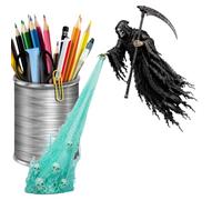 Sereneplmtg Lampe d'étagère décorative flottante avec têtes de mort | Lampe de bureau d'Halloween pour chambre à coucher, salon, coin lecture, étude, bureau à domicile