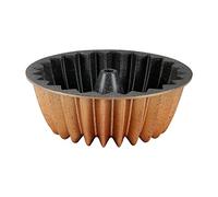 serenk Cuisine Amusante “Star Bundt” ” Moule à Gateau Rond/Moule a Cake/Revetement en Granit/Anti adhesif/Cuisson Homogene / 26 cm/Doré