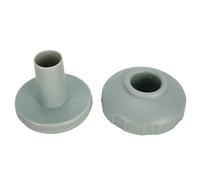 Serenophile Adaptateur de skimmer de piscine, raccord de raccordement, connecteur de tuyau pour pompe de piscine Bestway Frame 11070, buse d'entrée en plastique gris