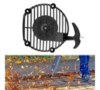 Serenophile Boîtier de démarrage à rebobinage, montage à tirer, pour souffleur de feuilles 125BVX 125B 125BX, pièce de rechange en plastique robuste, facile à installer, noir