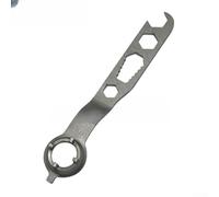 Serenophile e meuleuse d'angle à quatre griffes pour réglage de l'écrou de bride - Outil de réparation en acier 156 mm - Gris