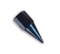 Serenophile Embout de pistolet à graisse à buse plate antidéflagrante pour lubrification intensive - Construction en acier au carbone, pointe de sécurité rouge, compatible avec pistolets à graisse