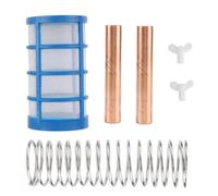 Serenophile Kit d'anode en cuivre, pièces d'ioniseur solaire de piscine, filetage M6, 2 anodes avec ressort et écran, pour la plupart des nettoyeurs de piscine