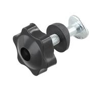 Serenophile Lot de 2 boutons de poignée de tondeuse à gazon, kit de boulons pour Toro 92-2260 106-4161 107-3844, pièces de rechange en caoutchouc et métal, facile à installer
