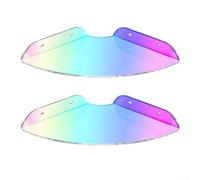Serenophile Lot de 2 étagères d'angle irisées en acrylique transparent pour salle de douche, bureau - Style échelle peu encombrante 17,8 cm (coloré)