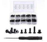 Serenophile Lot de 500 vis cruciformes pour ordinateur portable, vis à tête fraisée, avec tournevis pour réparation de PC, montage électronique
