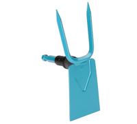 Serfouette Combisystem de Gardena : houe avec lame droite, 2 dents, largeur de travail 7,5 cm, en acier de haute qualité, revêtement Duroplast (3218-20)
