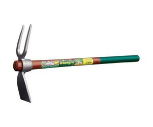 Serfouette - LEBORGNE - Modèle 22 cm - Manche en bois 50 cm - Outil de jardinage - Emmanchement à oeil rond