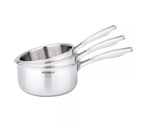 Série 3 Casseroles Inox D16 cm à 20 cm tripli BAUMALU