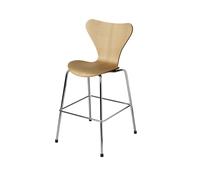 Fritz Hansen Chaise 3177 Series 7 Junior chrome Lacquered oak veneer