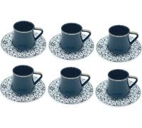 Série Chalisa Service à café de 12 pièces de 190 ml Élégance au quotidien Noir