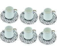 Série Chalisa Service à café de 12 pièces de 190 ml L'élégance au quotidien Blanc