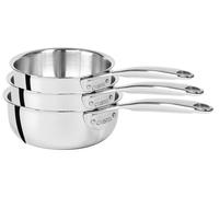 Lot de 3 casseroles Cristel Castel Pro