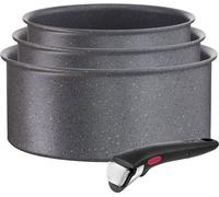 Série de 3 casseroles aluminium 16/18/20cm + 1 poignée noir - Tefal - L3969002 - ingenio natural force