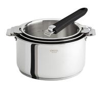 Série de 3 casseroles Casteline amovible 16 à 20 cm avec 1 poignée Mutine 02 noire
