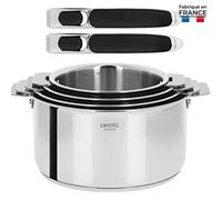 Série de 4 casseroles Casteline amovibles 14 à 20 cm + 2 poignées Zénith 3