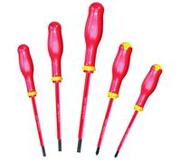 Usag Jeu de tournevis U00910119 - 091 D/SH5 SLIM 5 pièces pour fente et Phillips® 1000 V