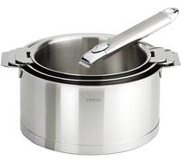 Cristel S3CZL Série de 3 Casseroles Strate Amovible + 1 Poignée INOX Zenith