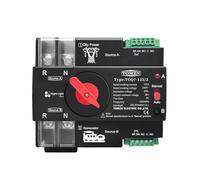 Série de veilleuses Din Rail ATS 220V 230V, double puissance, transfert automatique, sélecteur électrique 2P 63A 100A 125A