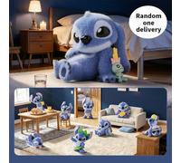 Série Disney Stitch à vos côtés Boîte aveugle, matériau PVC et ABS, design à mouvement mécanique, décoration de bureau, cadeau de collection (1 pièce livrée au hasard) Taille UniquePolychlorures de vi