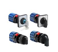 Serie LW26-20S Interrupteur Rotatif a Came 20A Selecteur Inverseur | Interrupteur Rotatif a Came 20A Selecteur Inverseur YMW26 Installation Trou Unique 22mm(Long Knob S2,1)
