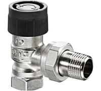 série Oventrop vanne thermostatique A 1181003 DN 10, d'angle, laiton nickelé