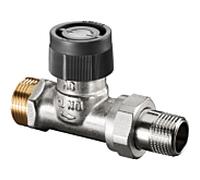 série Oventrop vanne thermostatique A 1181197 DN 15, G 3/4 AGxR 2000 / 2 AG, 2000 , laiton nickelé