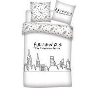 Aymax! Parure de lit Friends 2 personnes – Housse de couette 240x220 cm + 2 taies d'oreiller 63x63 cm