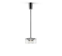 Serien Lighting Curling Suspension Tube S Acryl Pendelleuchte, verre acrylique clair, 2700K