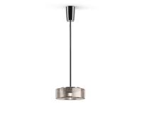 Serien Lighting Curling Suspension Tube S D2W Pendelleuchte, verre argent