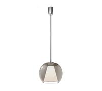 Serien Lighting Draft Suspension Tube M Pendelleuchte, verre marron, 3000K