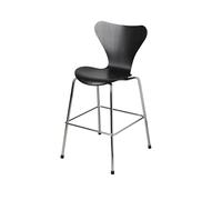 Fritz Hansen Chaise 3177 Series 7 Junior chrome Black