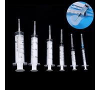 Seringue en plastique réutilisable de 3-60ml, avec aiguille de distribution, Pipette d'injection de liquide, outils pour bricolage, résine époxy, outil de fabrication de bijoux, 1 pièce 30 ml