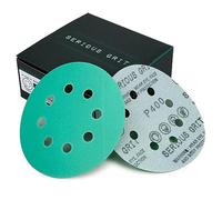 Serious Grit - Disques abrasifs P400 125 mm 8 trous - Lot de 50 | Pour ponceuses excentriques - Film humide/sec auto-agrippant pour bois, metal, peinture, carrosserie
