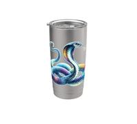 Serpent Cobra Serpent x Serpent Magical Snake x King Cobra Gobelet isotherme en acier inoxydable double paroi