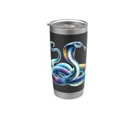 Serpent Cobra Serpent x Serpent Magical Snake x King Cobra Gobelet isotherme en acier inoxydable double paroi